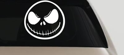 Jack Nightmare Before Christmas Sci Fi Car or Truck Window Vinyl Decal Sticker