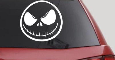 Jack Nightmare Before Christmas Sci Fi Car or Truck Window Vinyl Decal Sticker