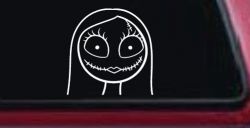 Sally Nightmare Before Christmas Sci Fi Car or Truck Window Decal Sticker