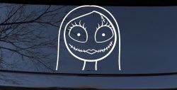 Sally Nightmare Before Christmas Sci Fi Car or Truck Window Decal Sticker