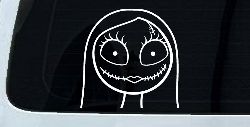 Sally Nightmare Before Christmas Sci Fi Car or Truck Window Decal Sticker