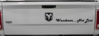 Wanderer Not Lost Car or Truck Window Decal Sticker (Black)