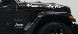 Wanderer Not Lost Car or Truck Window Decal Sticker (White)