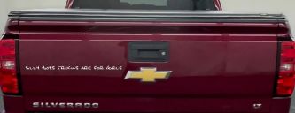 Silly Boys Trucks are for Girls Car or Truck Window Vinyl Decal Sticker (White)