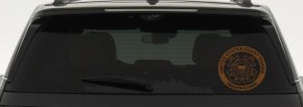 United States Coast Guard Grandfather Military Car or Truck Window Decal Sticker (Copper)