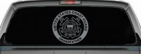 United States Coast Guard Grandfather Military Car or Truck Window Decal Sticker (Telegrey)
