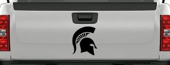 Spartan Viking Helmet Car or Truck Window Vinyl Decal Sticker (Black)