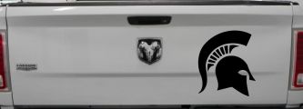 Spartan Viking Helmet Car or Truck Window Decal Sticker (Black)