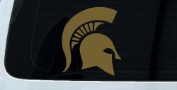 Spartan Viking Helmet Car or Truck Window Decal Sticker (Gold)