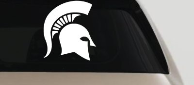 Spartan Viking Helmet Car or Truck Window Vinyl Decal Sticker