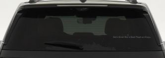 God is Great, Beer is Good, People are Crazy Christian Car or Truck Window Decal Sticker (Silver)