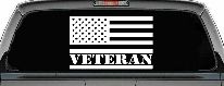 US American USA United States Flag Veteran Military Car or Truck Window Decal Sticker