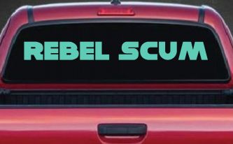 Rebel Scum Car or Truck Window Vinyl Decal Sticker (Mint)