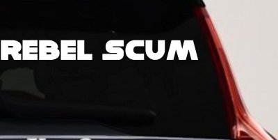 Rebel Scum Car or Truck Window Vinyl Decal Sticker