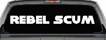 Rebel Scum Car or Truck Window Decal Sticker