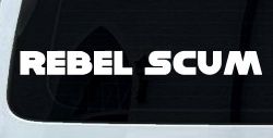 Rebel Scum Car or Truck Window Decal Sticker