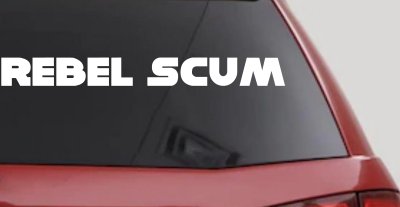 Rebel Scum Car or Truck Window Vinyl Decal Sticker