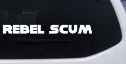 Rebel Scum Car or Truck Window Decal Sticker
