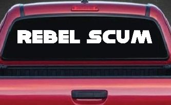 Rebel Scum Car or Truck Window Decal Sticker