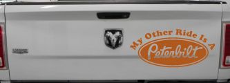 My Other Ride Is A Peterbilt Car or Truck Window Decal Sticker (Nut Brown)