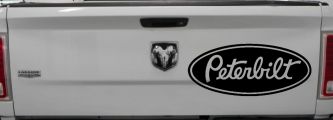 Peterbilt Car or Truck Window Decal Sticker (Black)