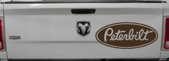 Peterbilt Car or Truck Window Decal Sticker (Brown)