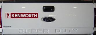 Kenworth Car or Truck Window Decal Sticker (Burgundy)