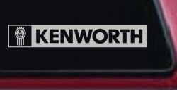 Kenworth Car or Truck Window Decal Sticker (Light Gray)