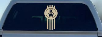 Kenworth KW Car or Truck Window Decal Sticker (Desert Sand)