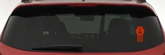 Kenworth KW Car or Truck Window Decal Sticker (Orange Red)