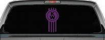 Kenworth KW Car or Truck Window Decal Sticker (Violet)