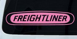 Freightliner Car or Truck Window Decal Sticker (Pink)