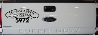 Hogwarts Express Car or Truck Window Decal Sticker (Black)