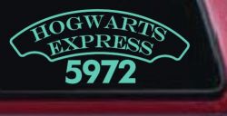 Hogwarts Express Car or Truck Window Decal Sticker (Mint)
