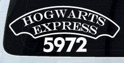 Hogwarts Express Car or Truck Window Decal Sticker