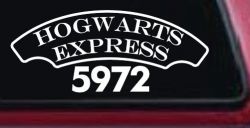 Hogwarts Express Car or Truck Window Decal Sticker