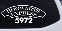 Hogwarts Express Car or Truck Window Decal Sticker