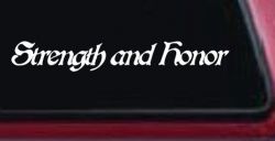 Strength and Honor Military Car or Truck Window Decal Sticker