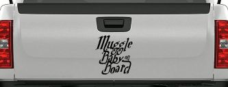 Muggle Baby on Board Potter Car or Truck Window Decal Sticker (Black)