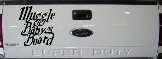 Muggle Baby on Board Potter Car or Truck Window Decal Sticker (Black)