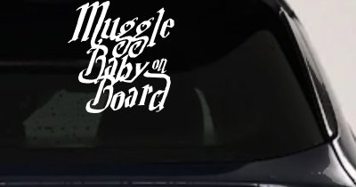 Muggle Baby on Board Potter Car or Truck Window Vinyl Decal Sticker