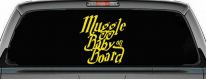 Muggle Baby on Board Potter Car or Truck Window Decal Sticker (Yellow)