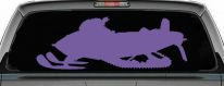 Snowmobile Snow Mobile Off Road Car or Truck Window Decal Sticker (Purple)