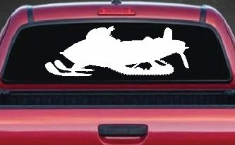 Snowmobile Snow Mobile Off Road Car or Truck Window Decal Sticker
