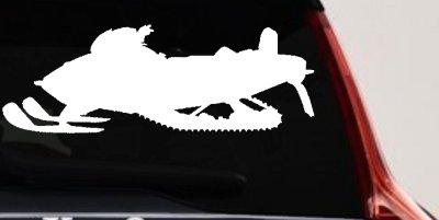 Snowmobile Snow Mobile Off Road Car or Truck Window Vinyl Decal Sticker