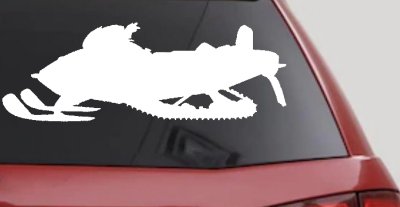 Snowmobile Snow Mobile Off Road Car or Truck Window Vinyl Decal Sticker