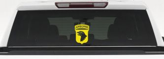 101st Airborne Division Military Car or Truck Window Vinyl Decal Sticker (Yellow)