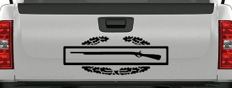 Army Combat Infantry Badge Military Car or Truck Window Decal Sticker (Black)