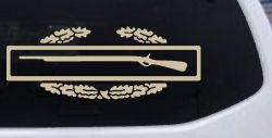 Army Combat Infantry Badge Military Car or Truck Window Decal Sticker (Desert Sand)
