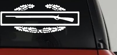 Army Combat Infantry Badge Military Car or Truck Window Vinyl Decal Sticker